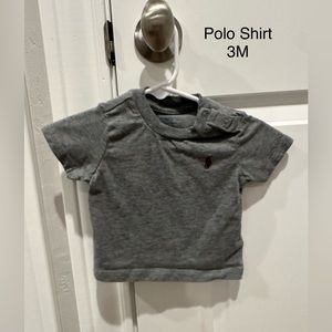 Polo Ralph Lauren, Gray, 3M, short sleeve jersey shirt